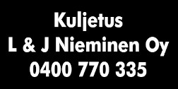 Kuljetus L & J Nieminen Oy logo